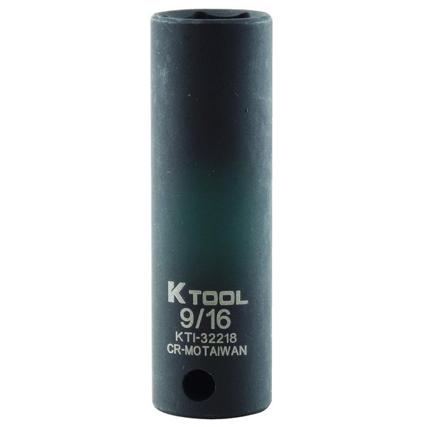 K-Tool International 3/8" Drive Impact Socket black oxide KTI-32218